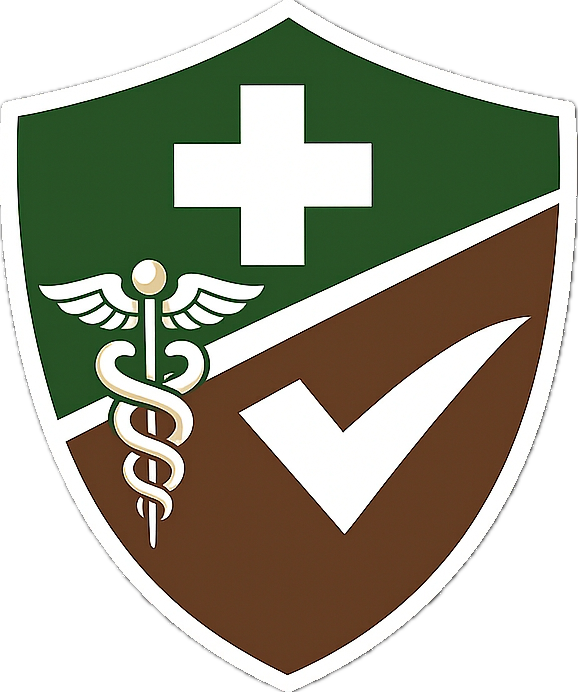 Symbol för medicinsk kvalitet, integritet och trygg vård